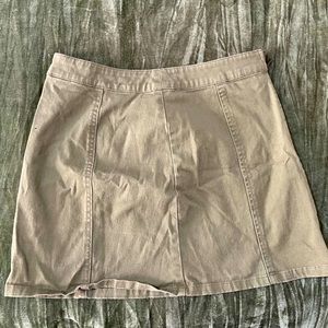 Cute green mini skirt